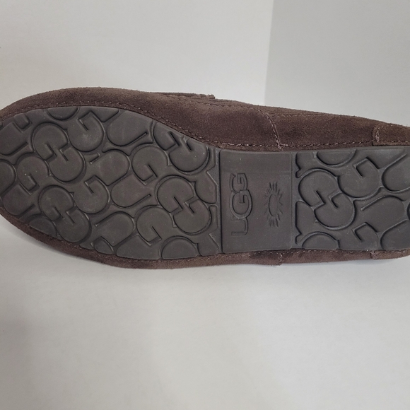 Ugg suede slipper loafers men size 10 brown - Picture 8 of 10